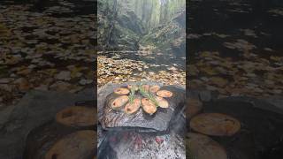 Doğal Taş Ocakta Palamut Izgara 🐟  cooking grilled bonito on a natural stone stove [upl. by Chapen549]