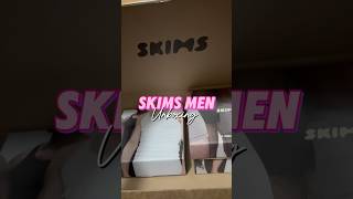 Skims Men Unboxing 🤩 skims fashiontrends trending clothinghaul fashion contentcreator fyp [upl. by Funda830]