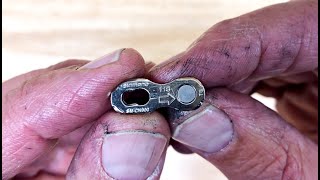 How to easily install a Shimano 1112 speed quick link without tools [upl. by Sakovich]