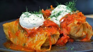 Gołąbki z mięsem mieszanym  Polish Stuffed Cabbage  Oddaszfartucha [upl. by Eiramana]