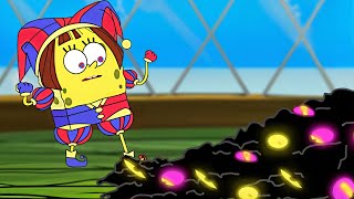 SpongeBob vs Digital Circus Kaufmo ♪ TheFatRat  Stronger [upl. by Bartko307]