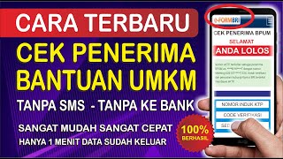 Cara Cek Penerima Bantuan UMKM Terbaru [upl. by Otir223]