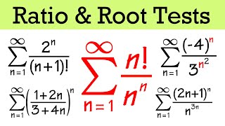 Ratio amp Root Tests Calculus 2 [upl. by Akahc316]