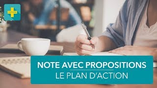 Note de synthèse 12 Faire des propositions de plan daction [upl. by Redd]