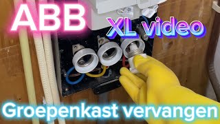 Groepenkast vervangen ⚡️ XL video 2  Elektricien  Amsterdam  ABB  How to fuseboard replacement [upl. by Emelia]