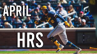 Every Milwaukee Brewers Home Run  April 2024 [upl. by Killam]