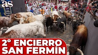 REVIVE el SEGUNDO ENCIERRO de SAN FERMÍN 2023  Diario AS [upl. by Enelehcim]