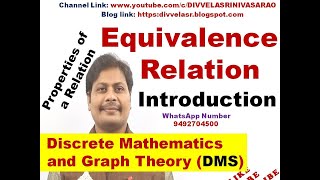 Equivalence Relation  Relations in Discrete Mathematics  Properties of a Relation  DMS  MFCS [upl. by Aesoh]