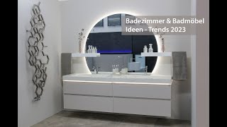 Badezimmer amp Badmöbel Ideen Trends 2023 Doppelwaschtische Badezimmermöbel Designbäder [upl. by Leahciam]