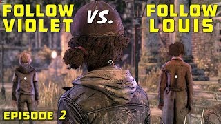 Follow Louis vs Follow Violet  The Walking Dead Final Season Episode 2 [upl. by Imoyaba]