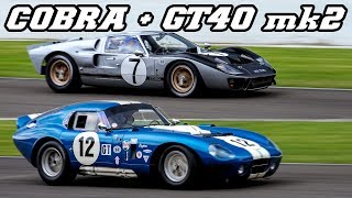 4 million Shelby Cobra Daytona Coupe and Ford GT40 flat out at Spa 2013 [upl. by Enyleuqcaj]