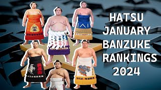 JANUARY HATSU BANZUKE RANKINGS 2024 初場所 How Long Does Terunofuji really have left at the top [upl. by Waldack358]