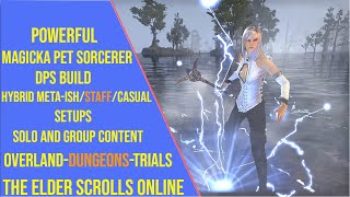 Powerful Magicka Sorcerer DPS Build for ESO Gold Road  Magsorc DPS Build [upl. by Cammie]