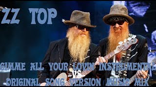 ZZ Top Gimme All Your Lovin Instrumental VS Original Version Music Mix [upl. by Matelda]