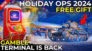 Free Tank Gift Terminal Holiday Ops 2024 Guide  World of Tanks [upl. by Cleasta]