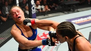 UFC 207 AMANDA NUNES VS RONDA ROUSEY FULL FIGHT AFTERMATH NUNES GOES OFF AFTER 48 SECOND KO [upl. by Sirad]