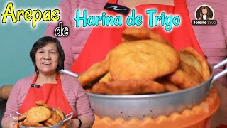 Arepas de Harina de Trigo 🇨🇴  con una invitada super especial ❤️😘 Facilitas 🔥 [upl. by Altheta]