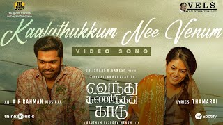 Kaalathukkum Nee Venum Video Song  VTK  HDR Silambarasan TR Gautham Vasudev MenonARRahman [upl. by Notirb884]