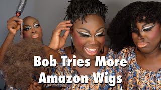 Bob Tries More Wigs From Amazon [upl. by Notlimah]