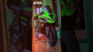 before after motor zx25r [upl. by Drahser27]