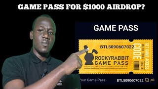 Rocky Rabbit game PASS code launched  1000 airdrop is possible [upl. by Feldt]