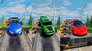 Super Heros Cars Jump In Reverse 12 😱 BeamNGDrive  The Real Granny [upl. by Wurst944]