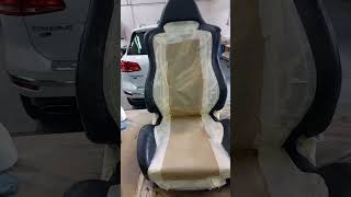 Ripristino sedile Recaro isalvapelle leatherrepair leatherinterior leatherrestoration recaro [upl. by Bettencourt326]