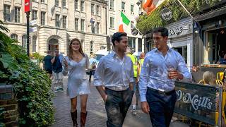 London Walk Tour 2024  Soho Carnaby Oxford Street amp The British Museum  4K HDR [upl. by Fording]