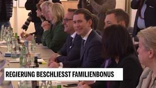 Regierung beschließt FamilienBonus [upl. by Joselyn]