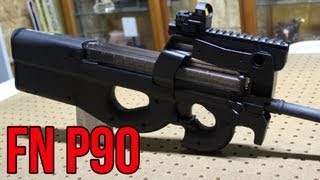 FN P90 closer look amp First Impressions with champion shooter Jerry Miculek [upl. by Oetsira]