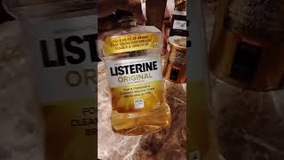 Original Listerine gold the best mouthwash in the world 🌎 [upl. by Akeihsat]