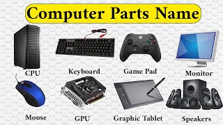 Computer Tools Name With Picture  Computer parts name List Basic Parts of Computer [upl. by Robertson]