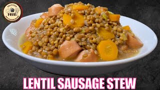 Lentil Sausage Stew Recipe  How to Cook Lentil Sausage Stew [upl. by Codi]