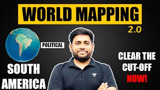 World Mapping South America  Countries amp Capitals  UPSCSSCPCS  Geography by Sudarshan Gurjar [upl. by Ayoras]