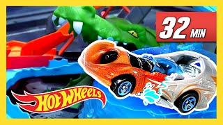 Epic TRex carros mudança de cor da Hot Wheels City  Hot Wheels Português [upl. by Desdamonna]