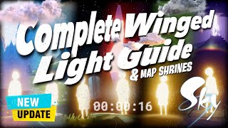 Sky Cotl All WINGED LIGHTS LOCATIONS  New Updated Version  Beginners Guide  Noob Mode [upl. by Lebama]