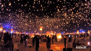 RISE Lantern Festival  Tangled quotI See the Lightquot in Real Life  Las Vegas [upl. by Anyrb]