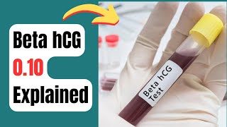 What does a beta hCG 010 mIU mLmean [upl. by Nelg]