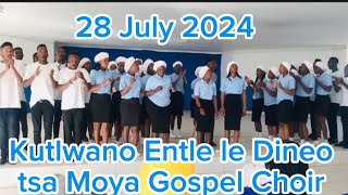 Kutlwano Entle le Dineo tsa Moya Gospel Choir [upl. by Retsel]