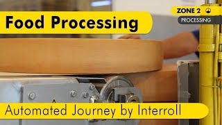 Food Processing Journey automated by Interroll [upl. by Eornom]