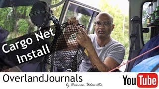 How To Install A Cargo Net In Your Overland Vehicle [upl. by Rehpotsirc]