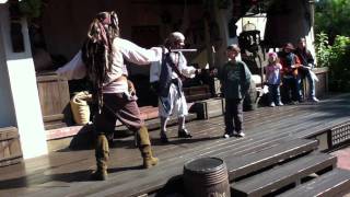 Captain Jack Sparrow  Pirate Tutorial  Walt Disney World Magic Kingdom 2011 [upl. by Eilrebma]