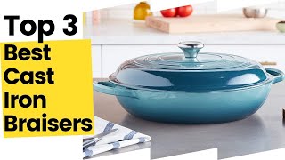 3 Best Cast Iron Braisers According To Kitchen Experts in 2023 [upl. by Alderman]