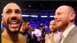 BEEF  JAMES DeGALE amp GEORGE GROVES CONFRONT EACH OTHER  FULL RINGSIDE ALTERCATION  HAYEBELLEW [upl. by Poirer]