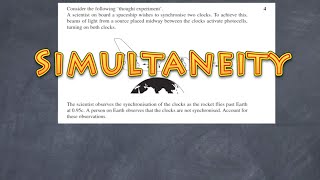 Simultaneity Explained [upl. by Novak]