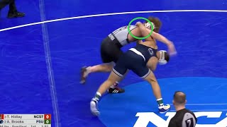 Underhook Throw Bys  NCAAs Raw Footage [upl. by Liemaj500]