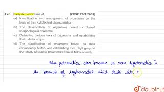 Biosystematics aims of [upl. by Notgnimer530]