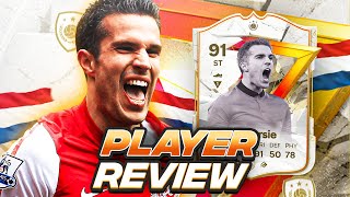 5⭐4⭐ 91 GOLAZO ICON VAN PERSIE PLAYER REVIEW  FC 24 Ultimate Team [upl. by Salkcin864]