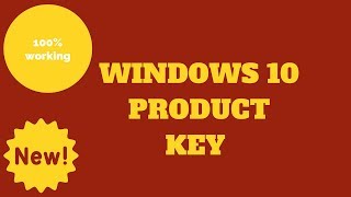 WINDOWS 10 PRODUCT KEY [upl. by Filomena919]