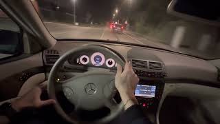 Mercedes w211 E280 270HP AGRESSIVE DRIVE POV REMAPPED [upl. by Issie655]